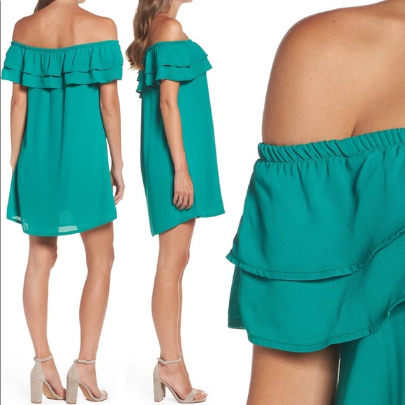 Off-the-Shoulder Ruffle Dress - Picture 7 of 7